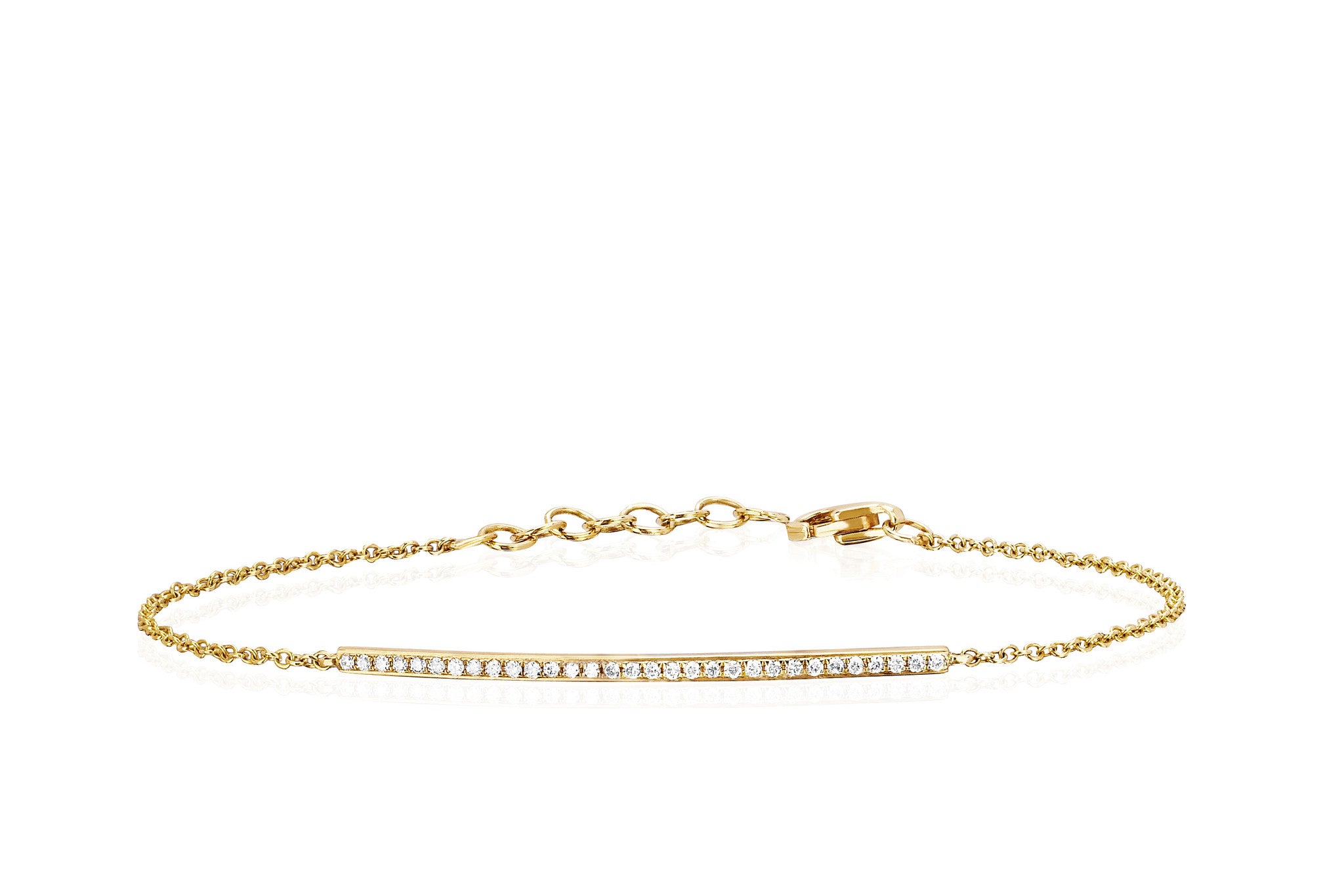 Diamond Bar Chain Bracelet