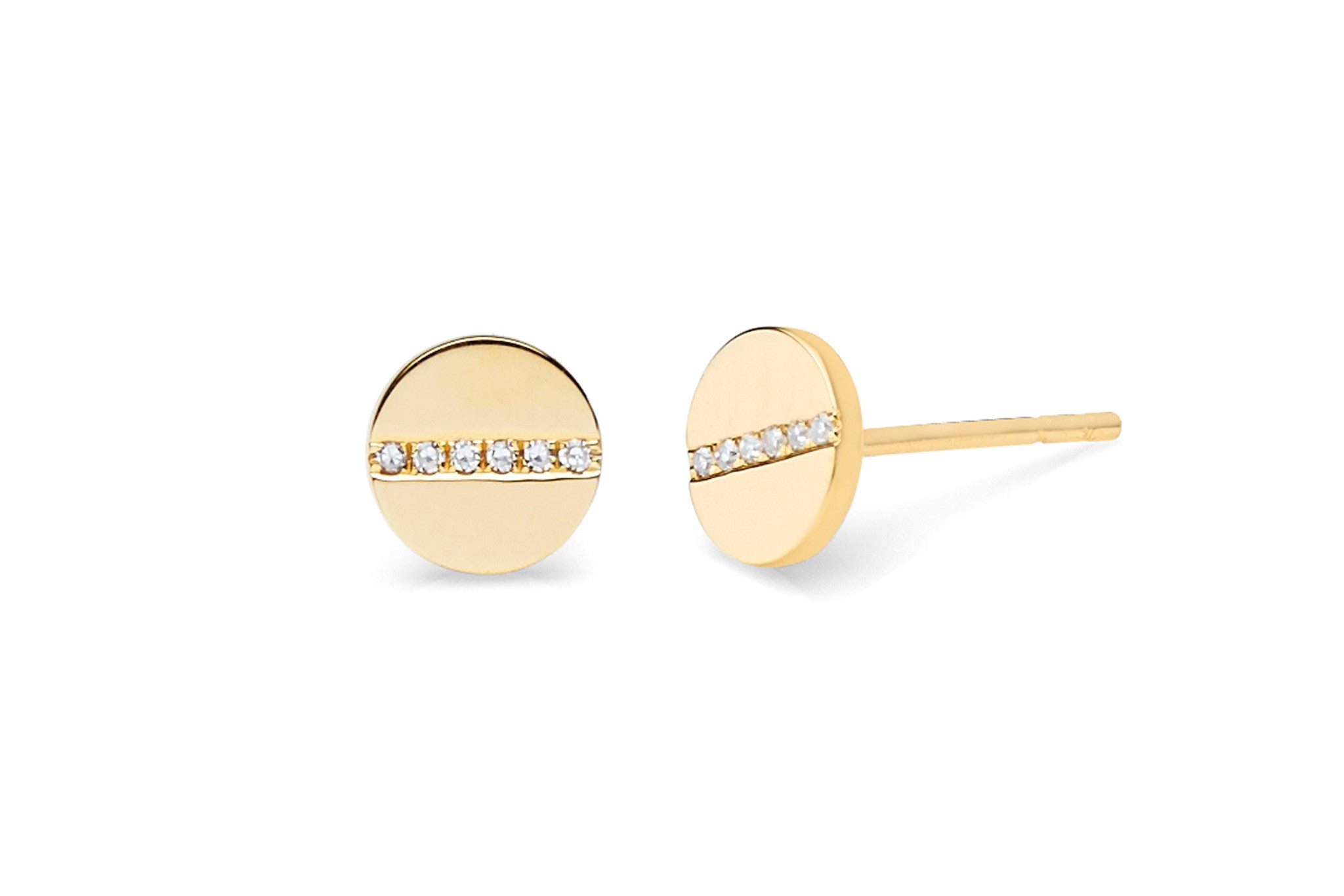 Diamond Screw Stud Earring