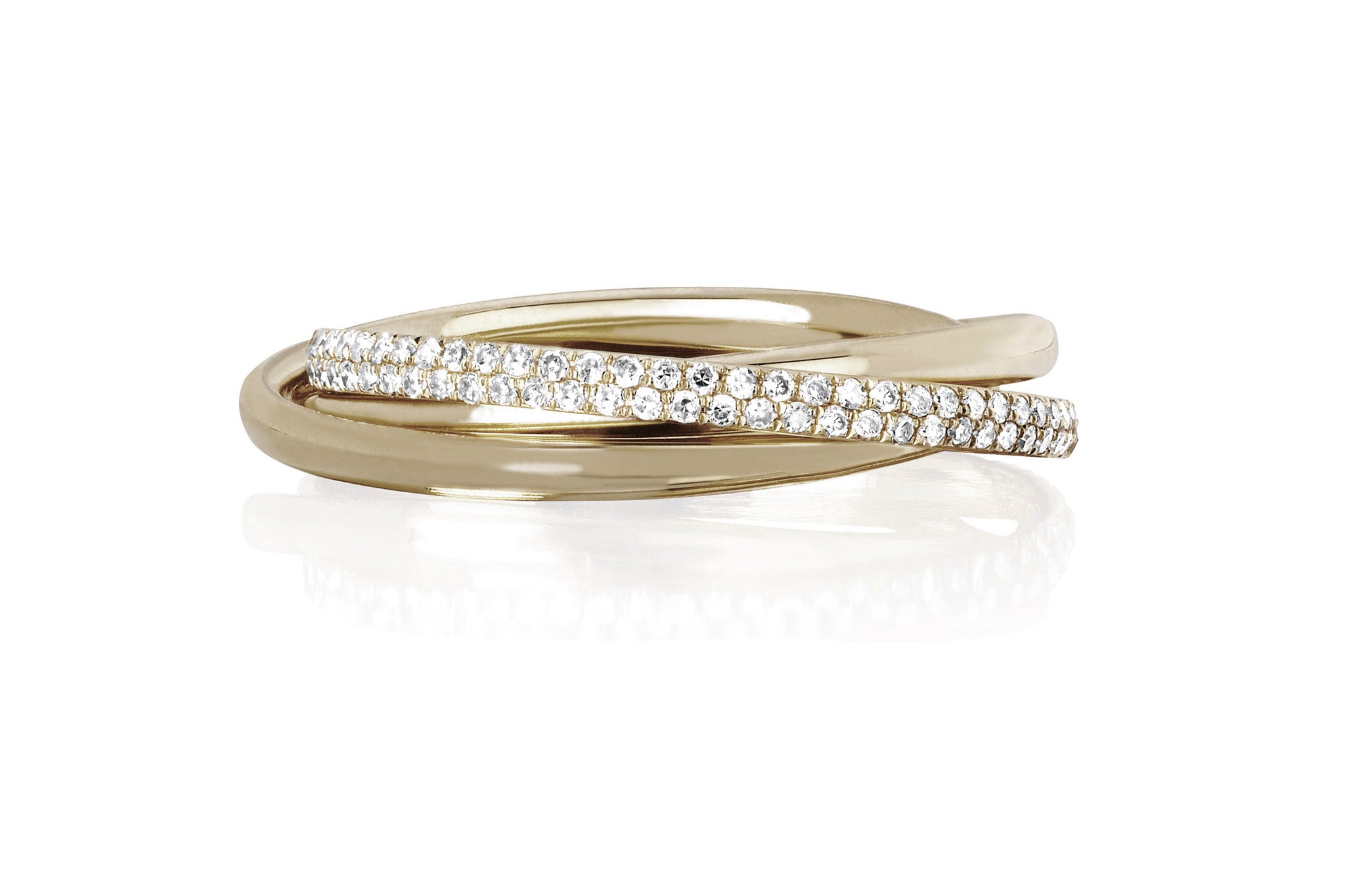 Jumbo Triple Interlocking Eternity Ring