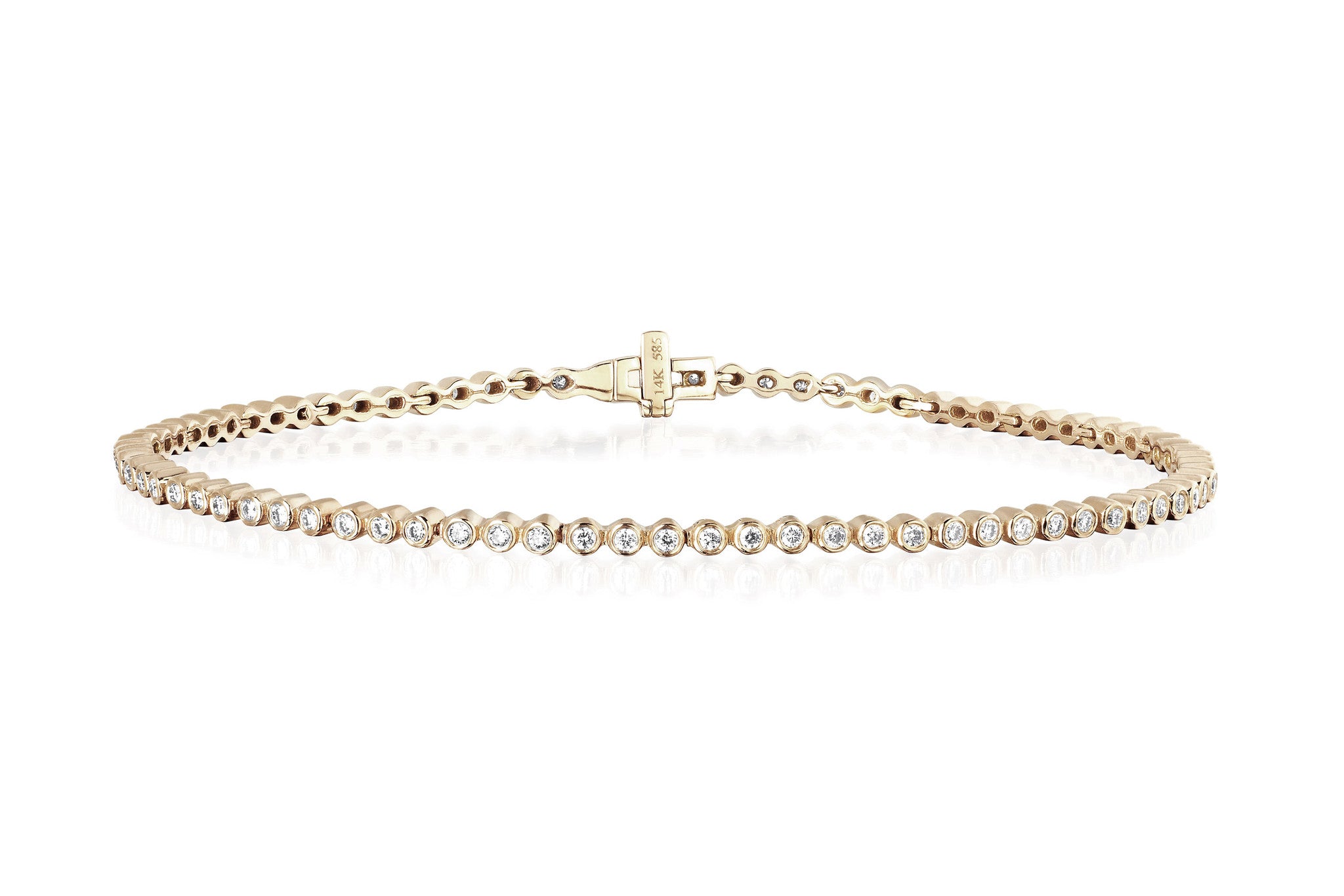 Diamond Bezel Eternity Bracelet