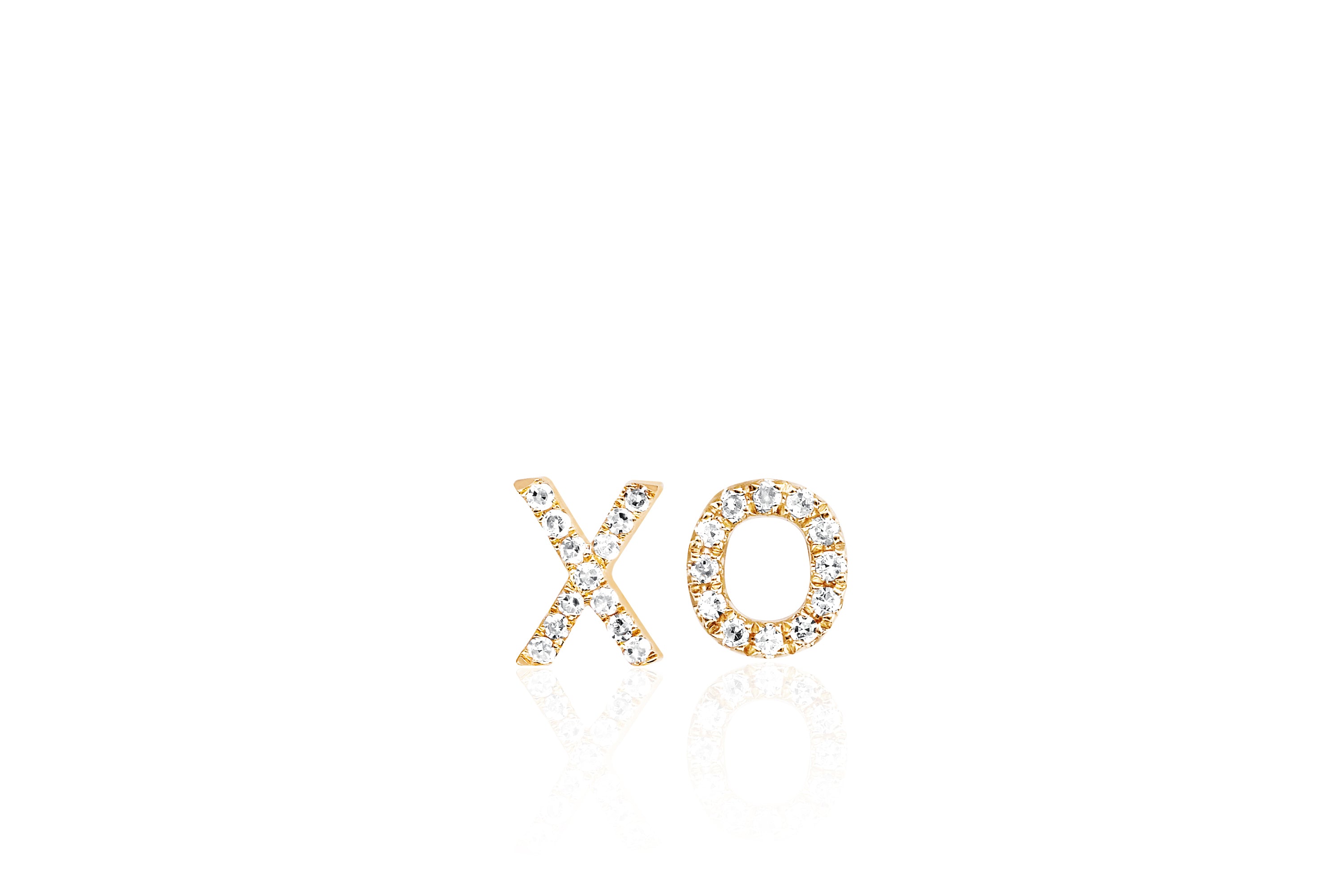 Diamond XO Stud Earring