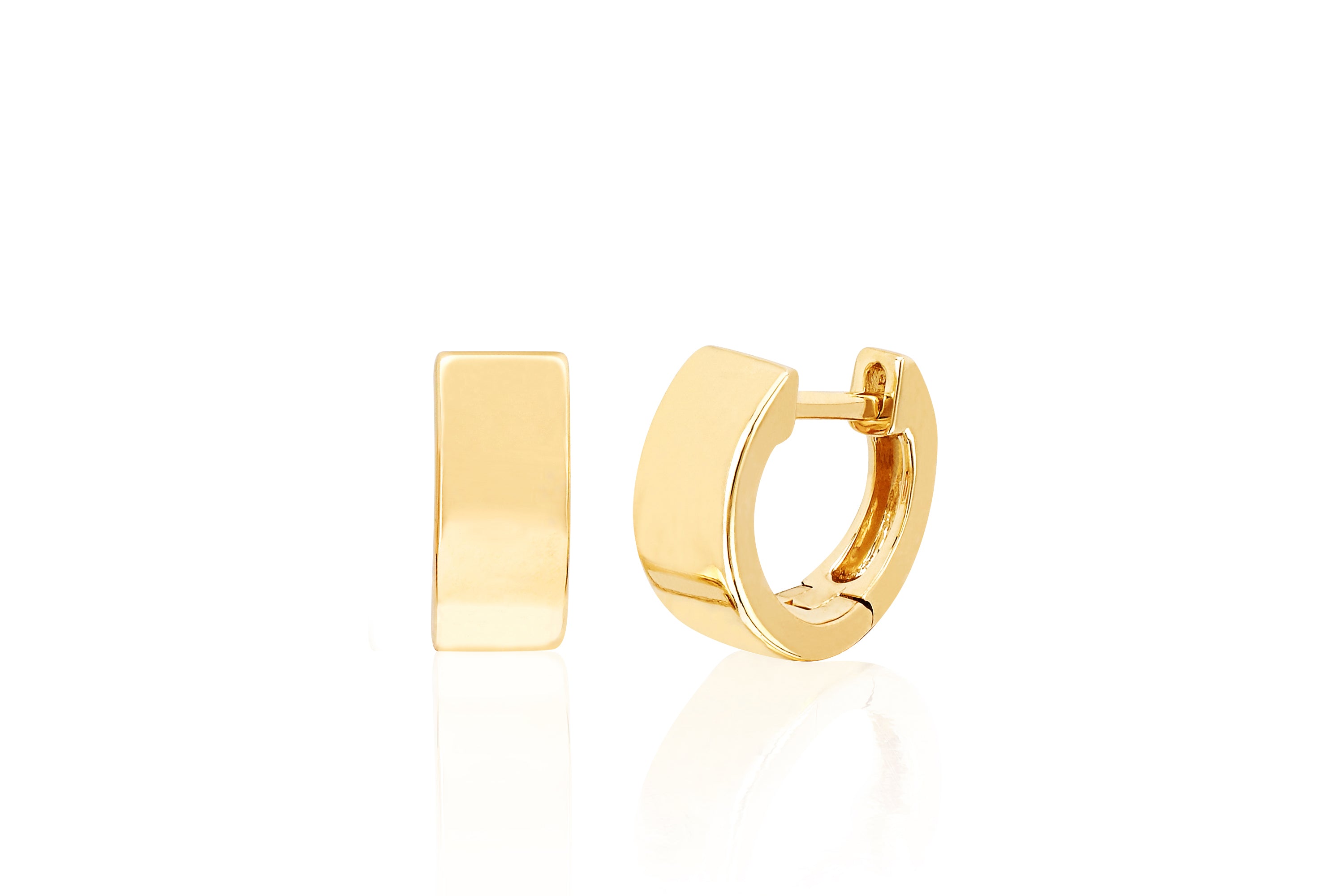 Jumbo Gold Huggie Earrings