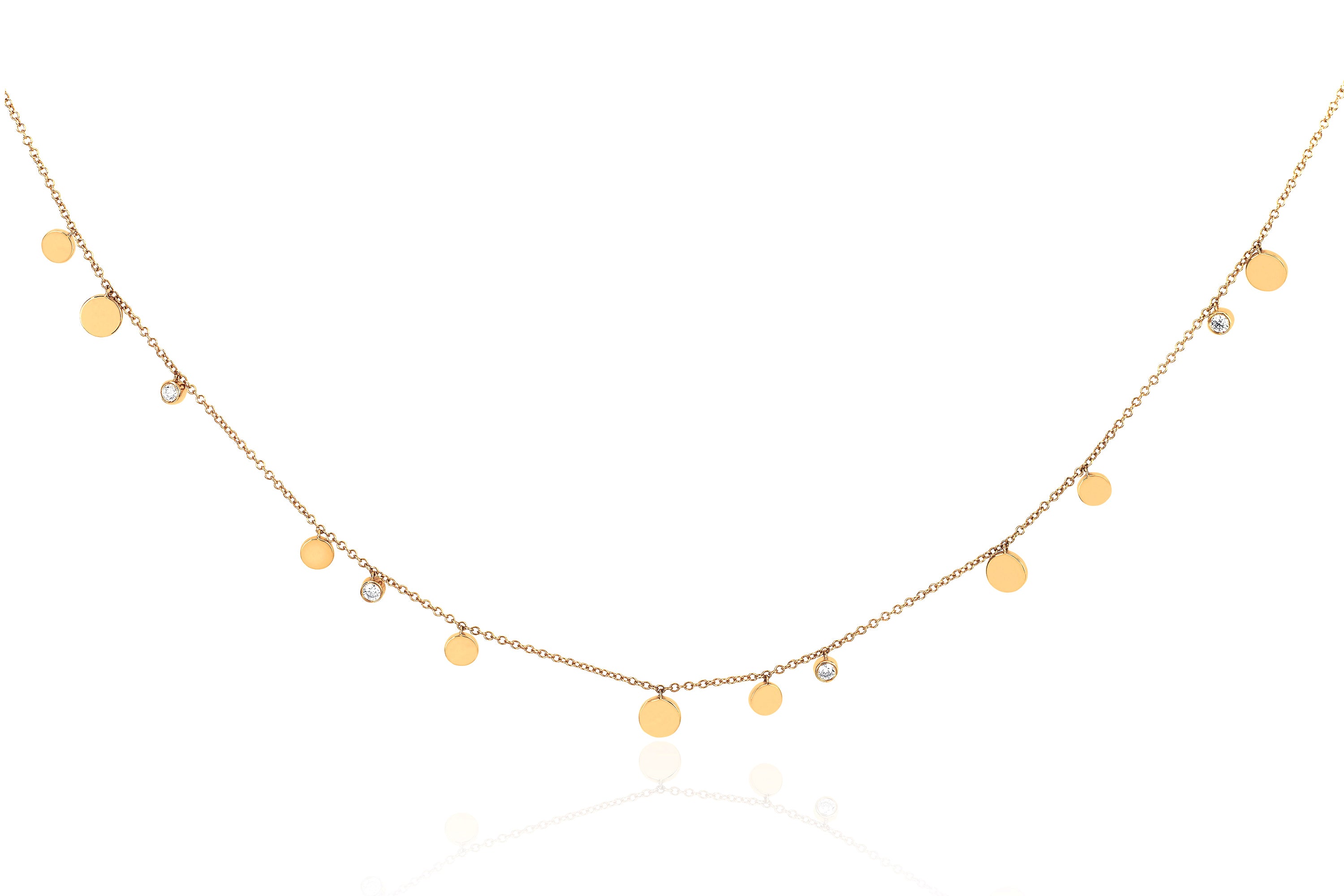 Gold & Diamond Confetti Necklace