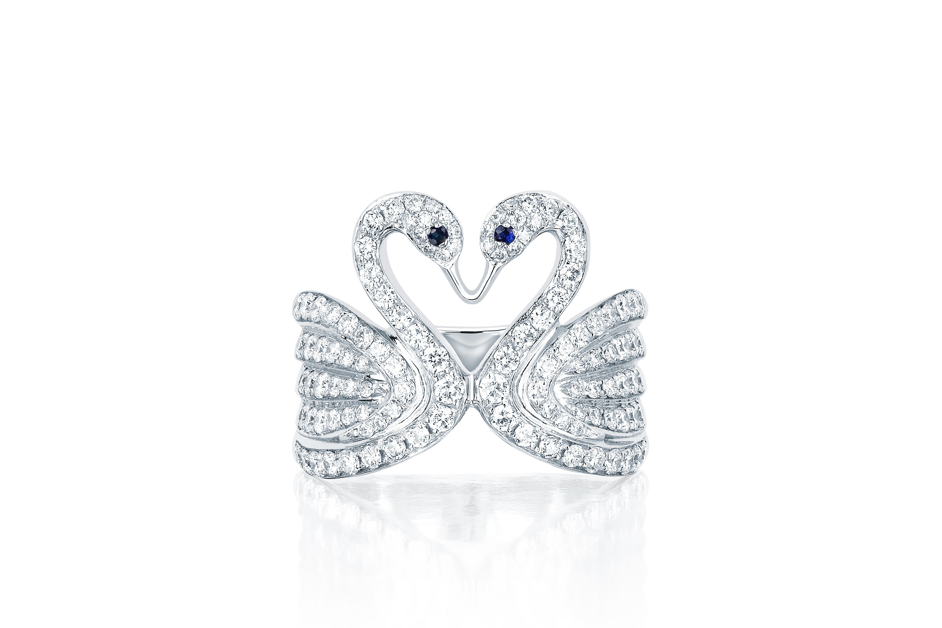 Diamond Swan Ring