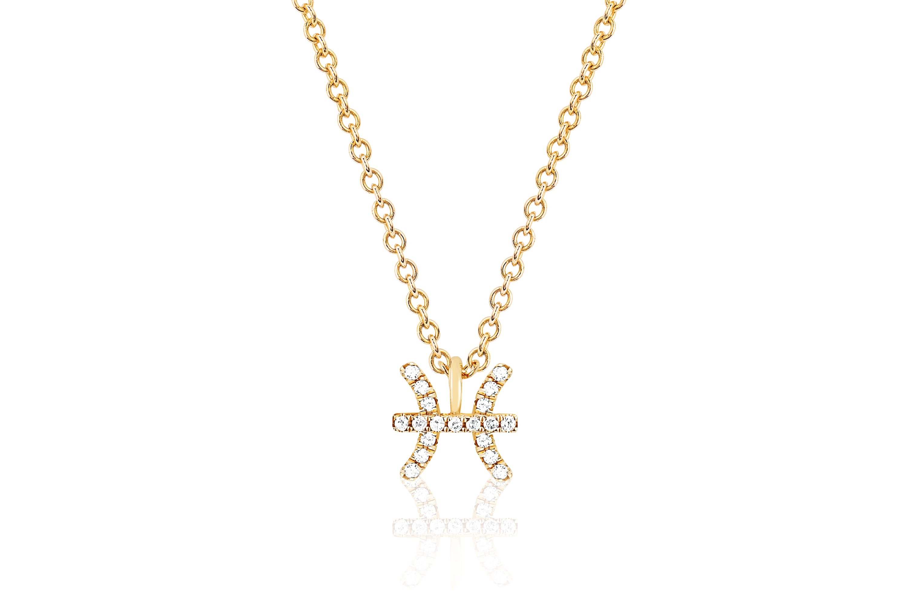 Diamond Pisces Necklace