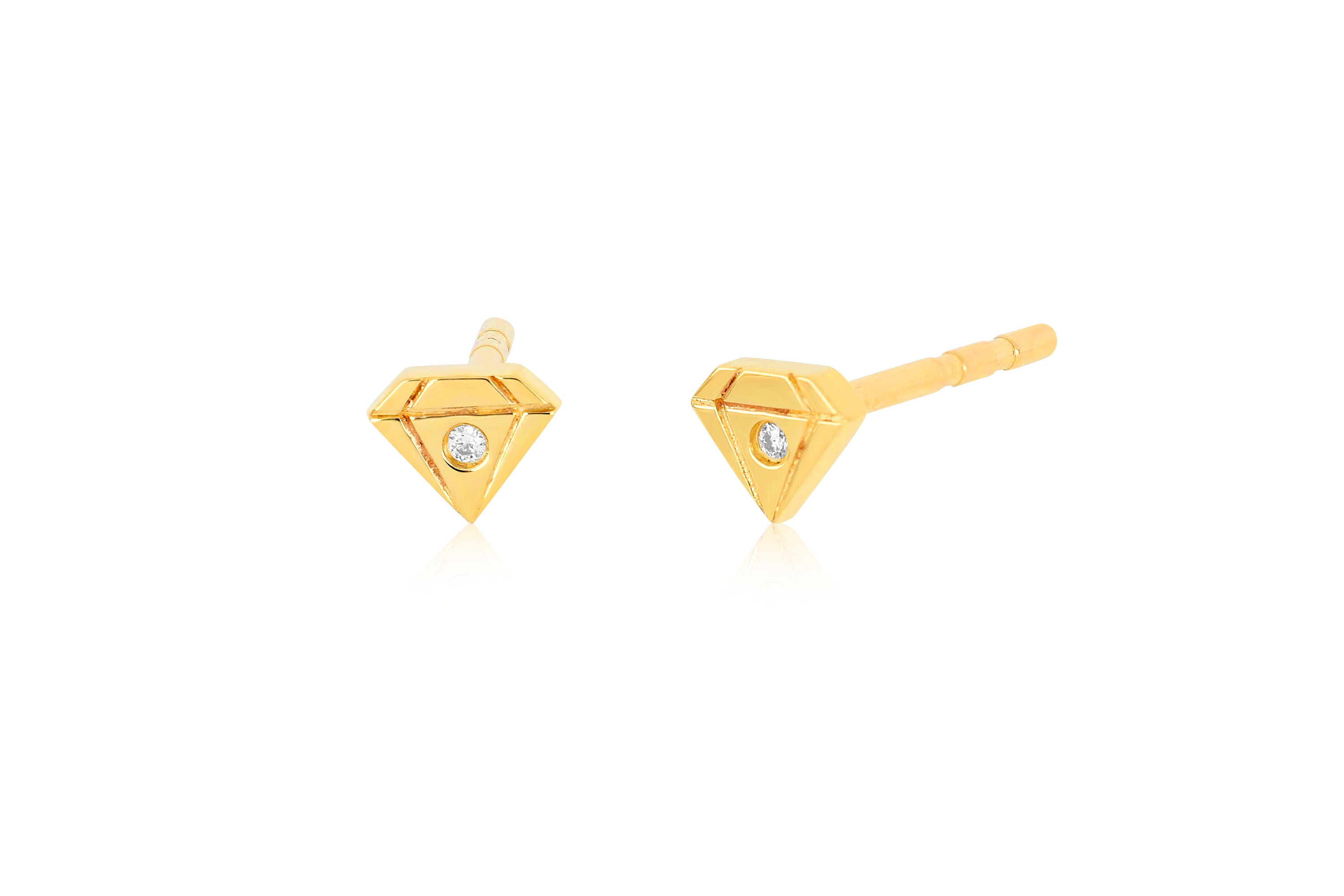 Baby Gem Stud Earring