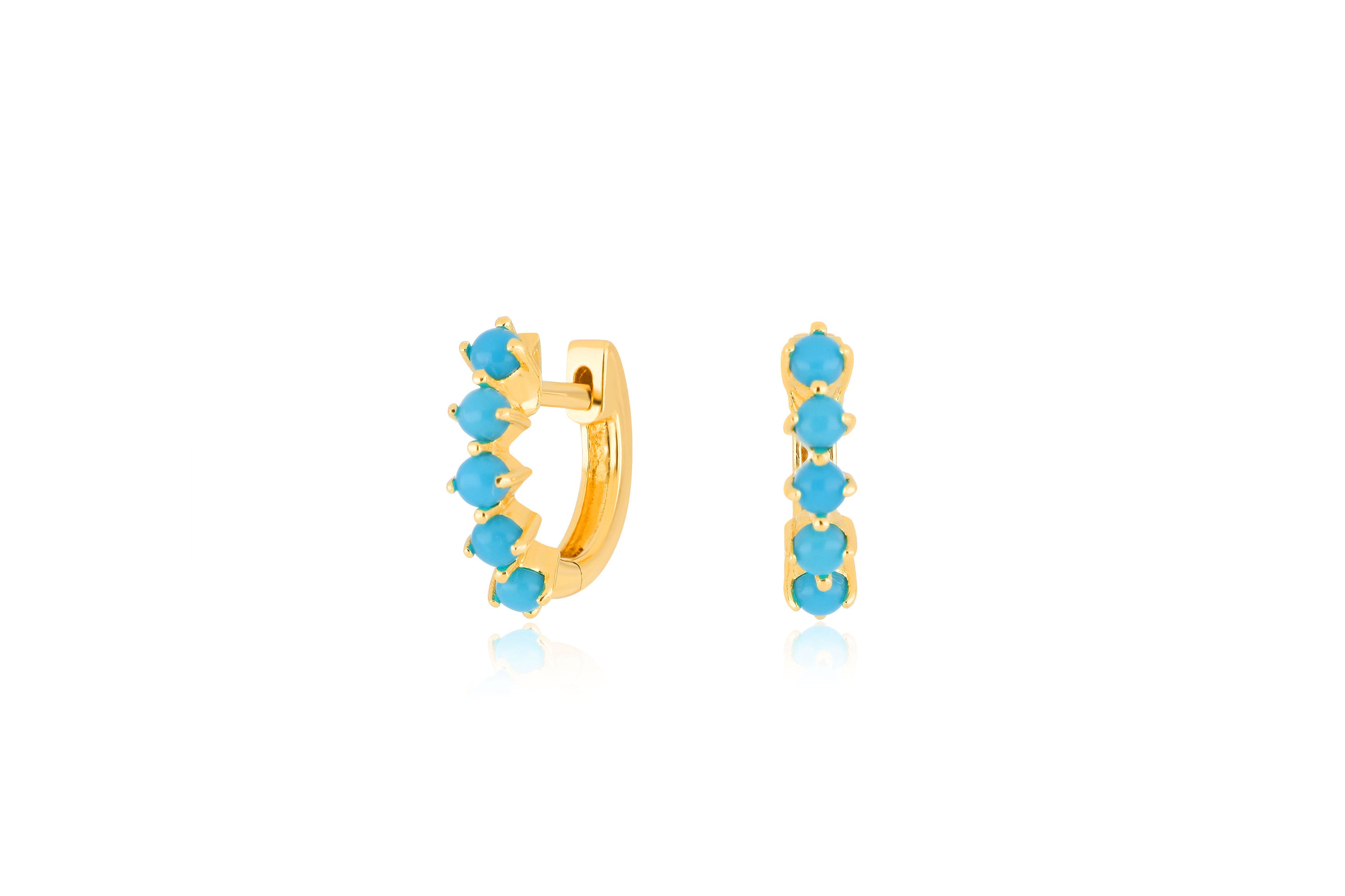 Sloane Turquoise Mini Huggie Earring