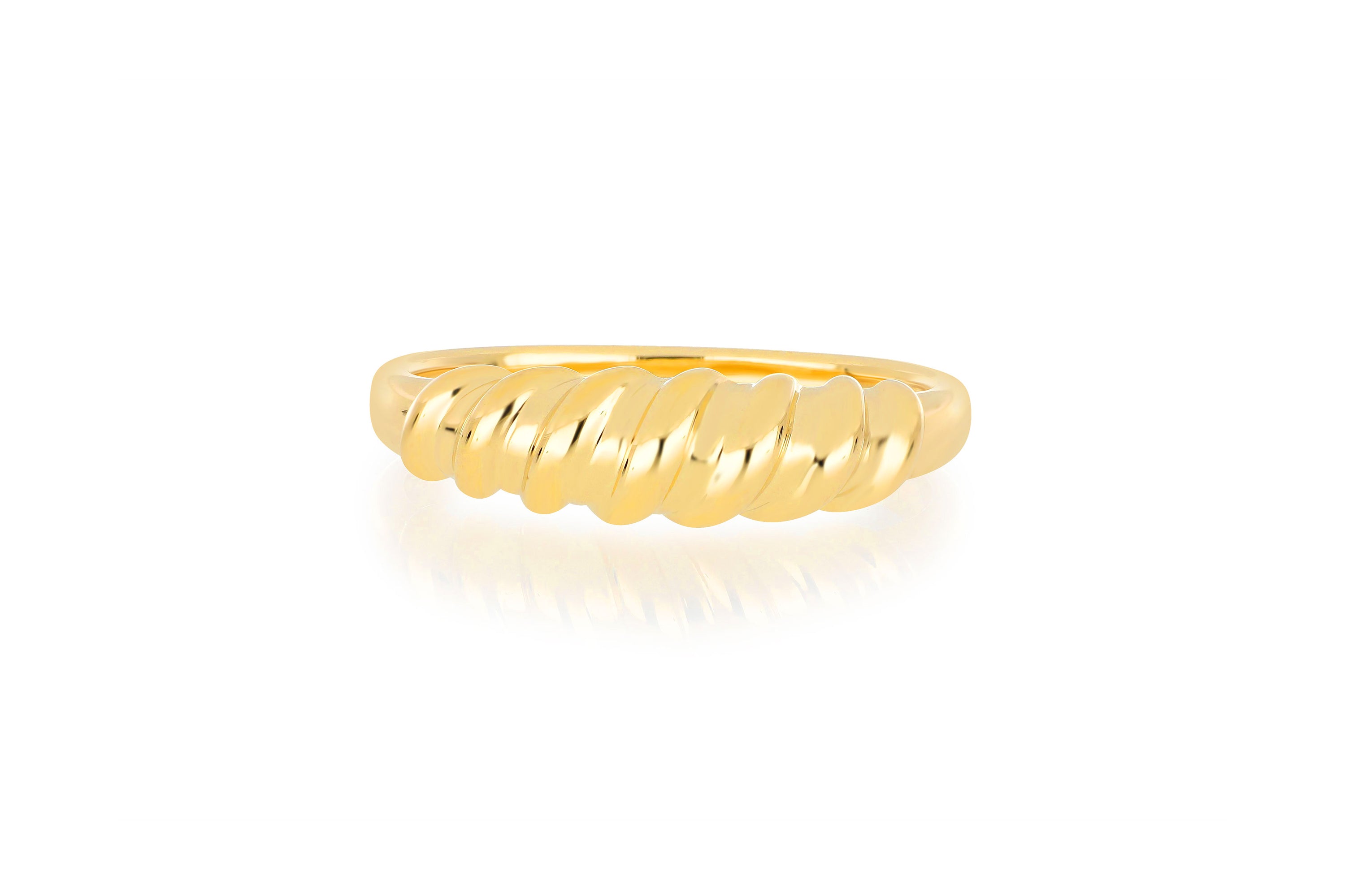 Jumbo Gold Twist Ring