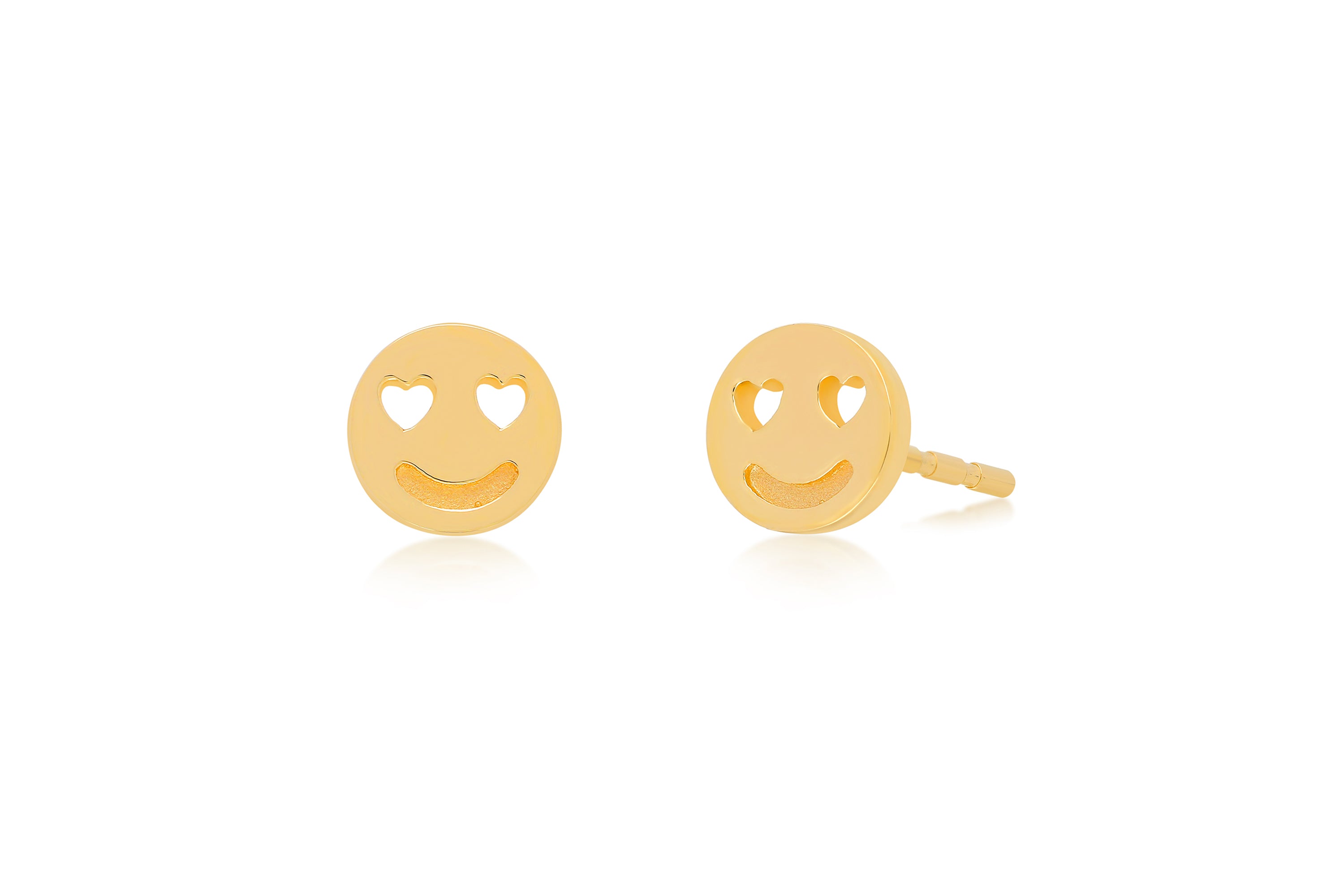 Gold Happiness Stud Earring