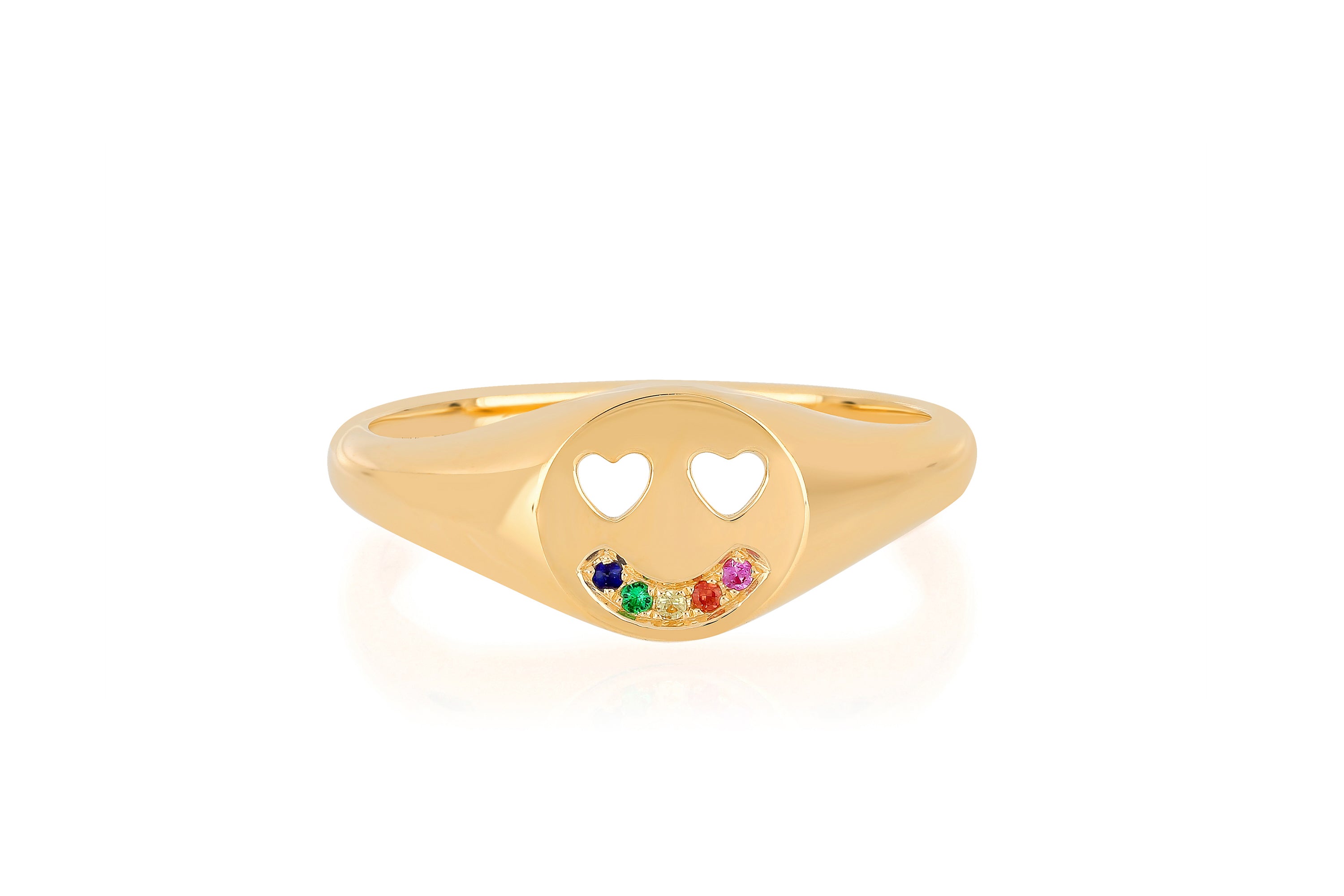 Rainbow Happiness Signet Ring