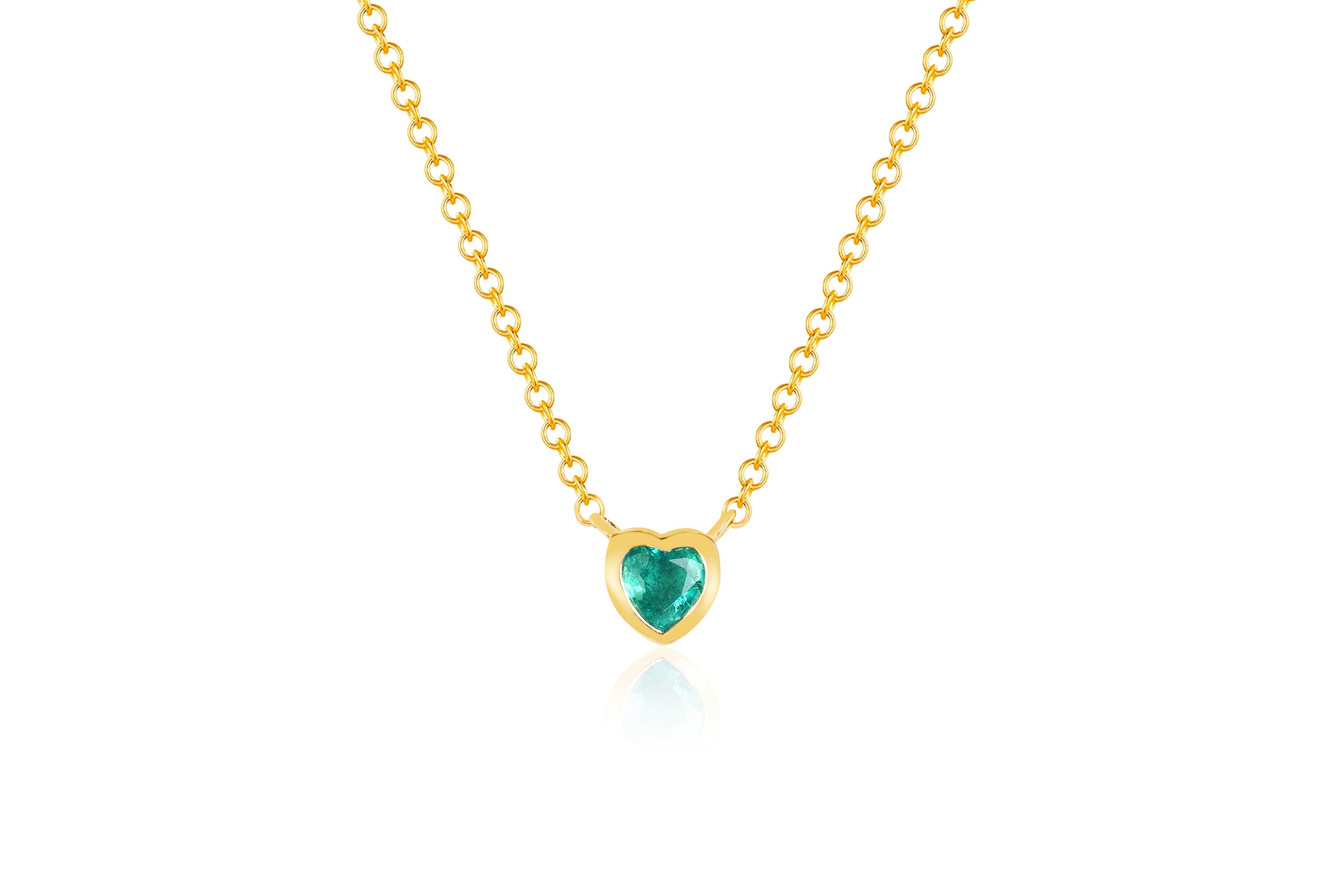 Emerald Heart Necklace