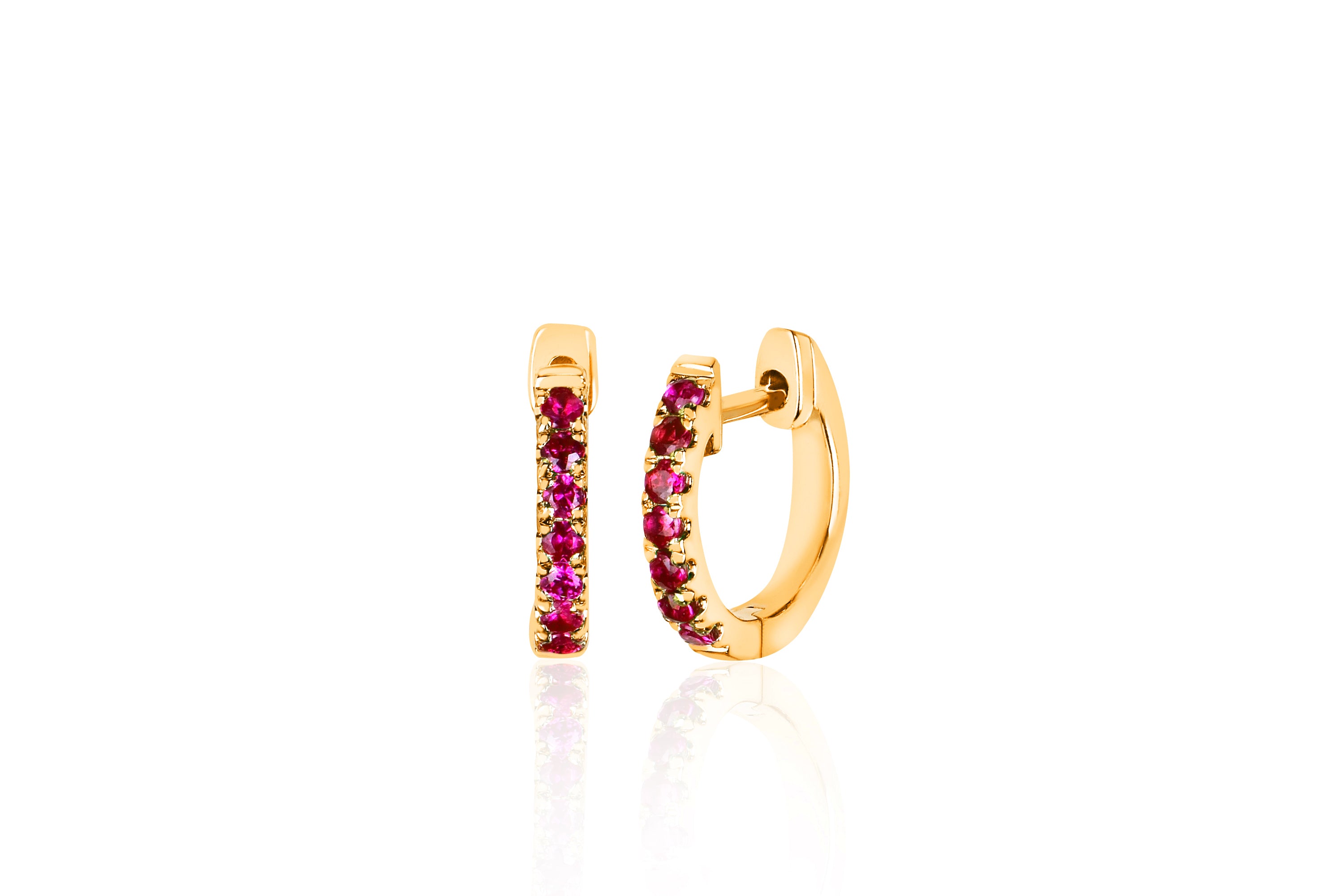 Ruby Mini Huggie Earring