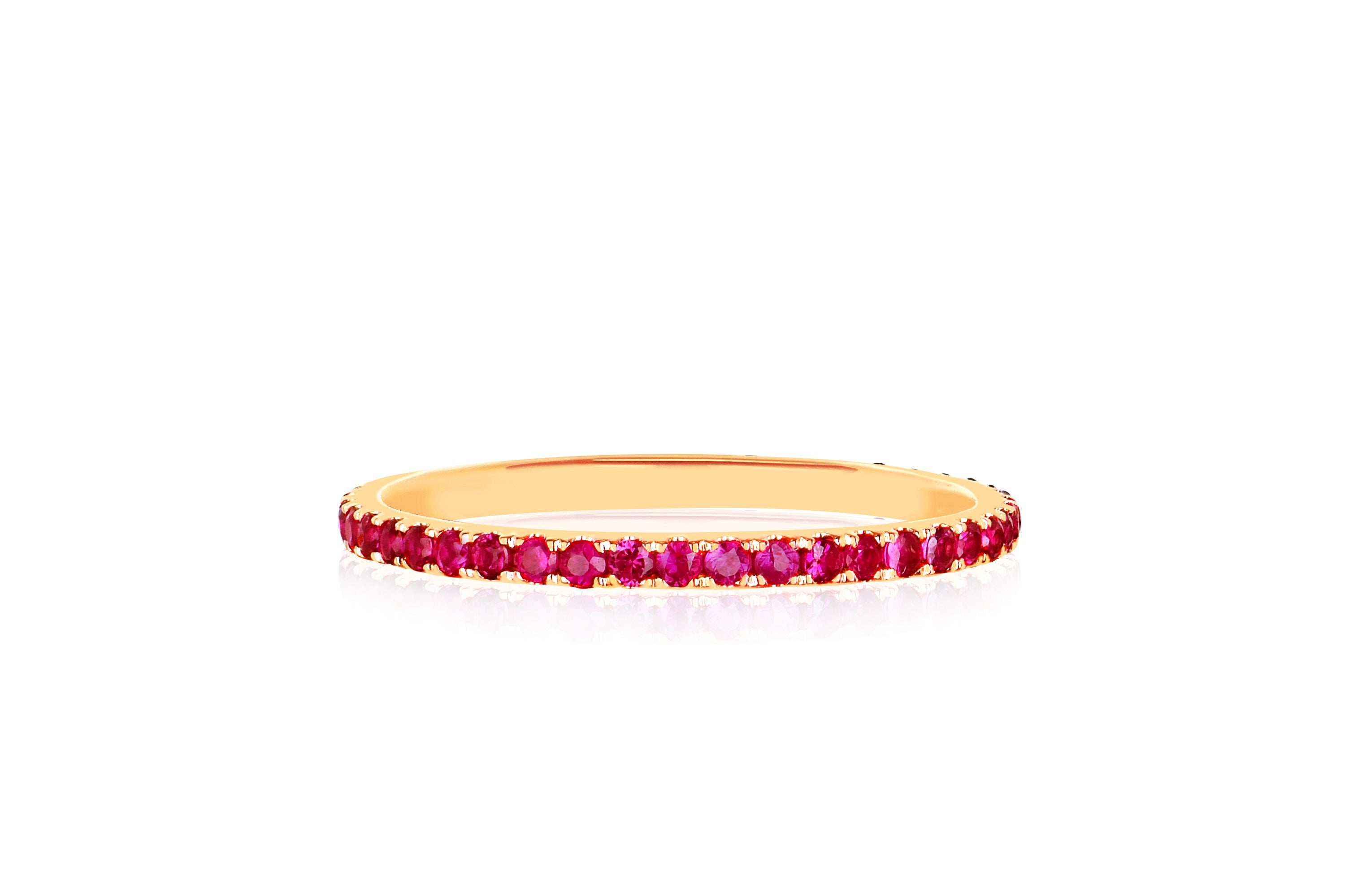 Ruby Eternity Stack Ring