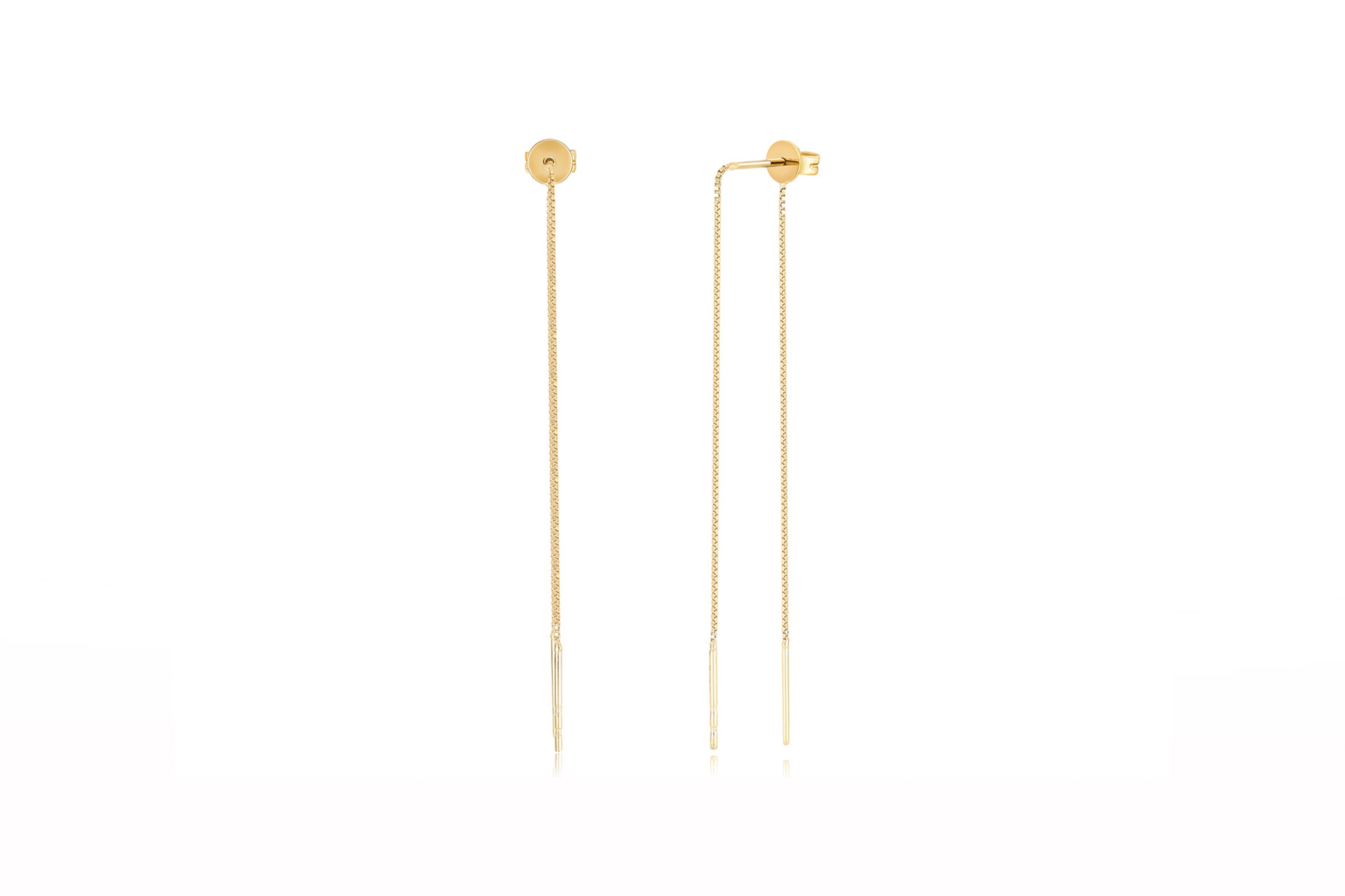 5" Liquid Gold Threader Stud Earring