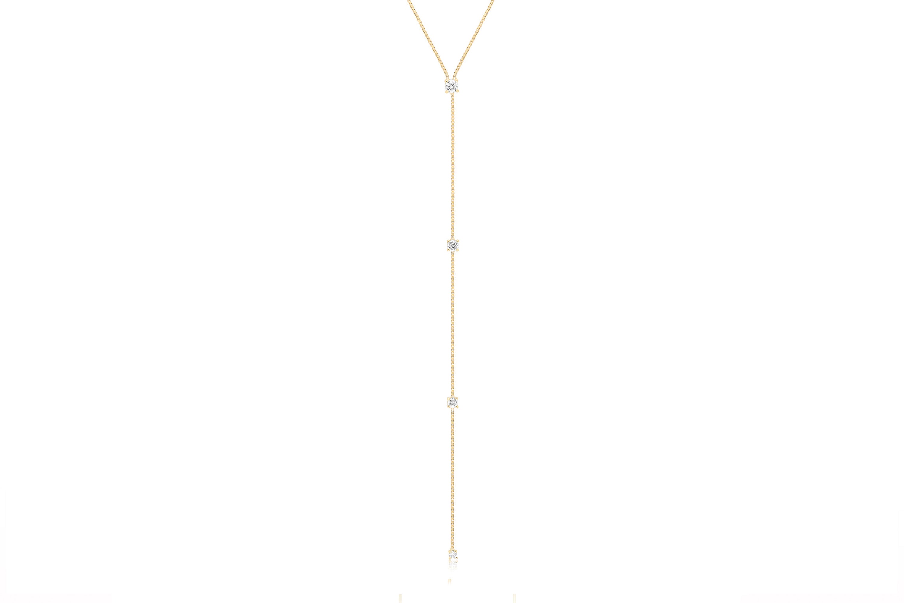 Diamond Callae Lariat Necklace