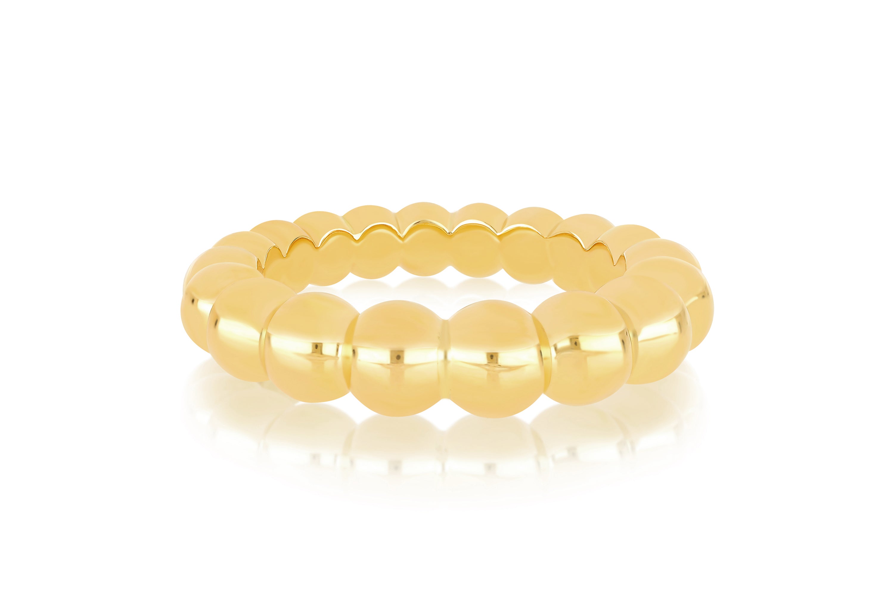 Gold Jumbo Ball Stack Ring