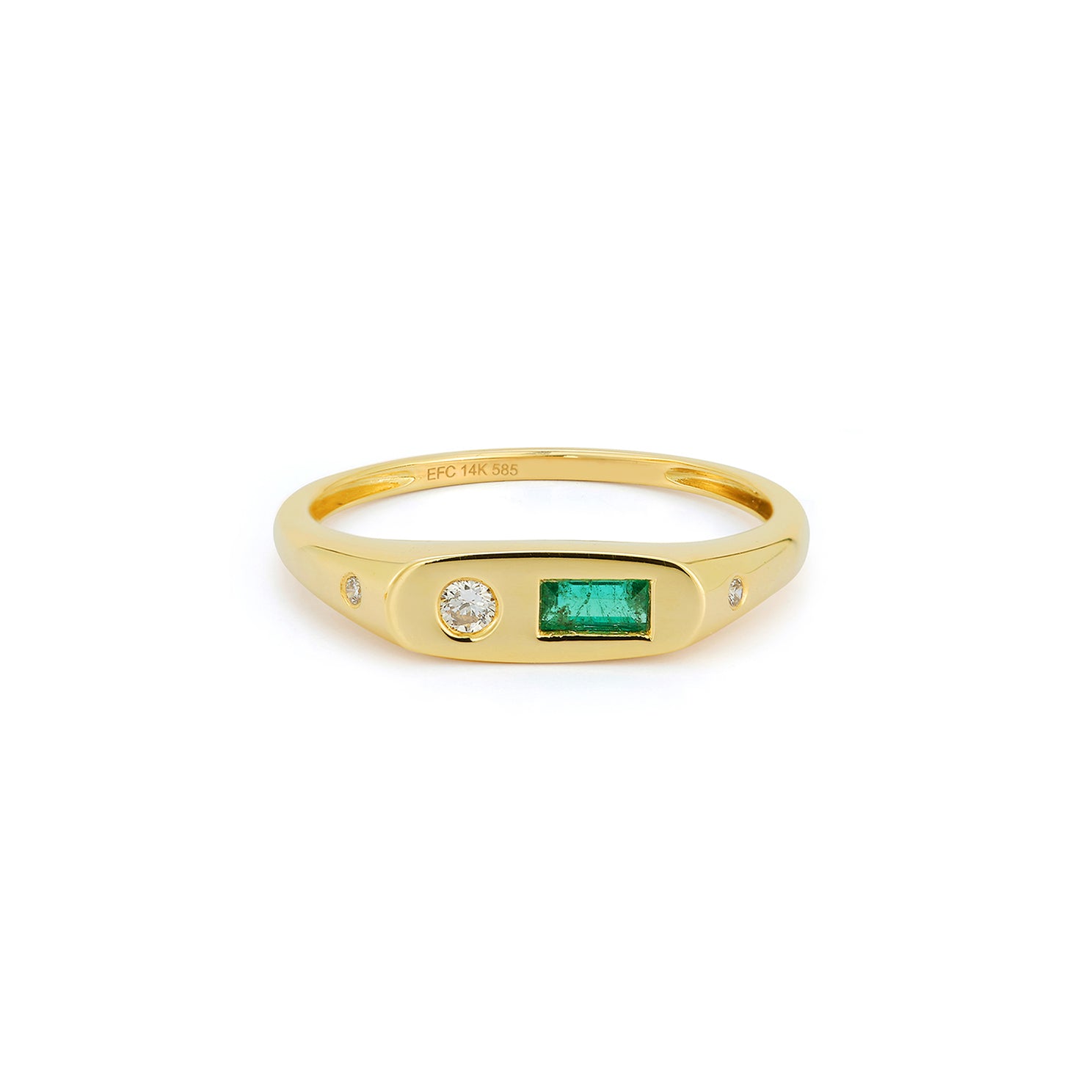 Diamond & Emerald Treasure Ring