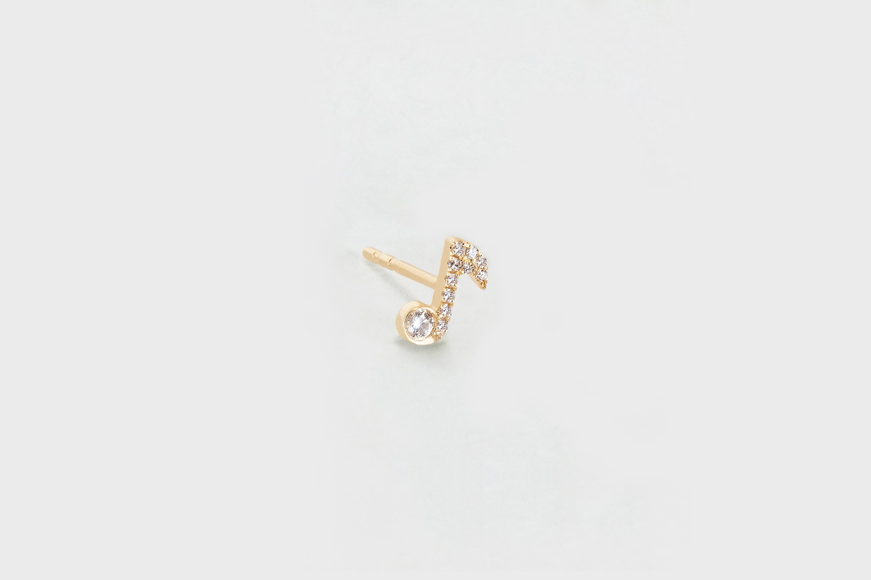 Amanda Kloots x EF Collection|Nick's Diamond Music Note Stud Earring